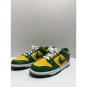 Nike Dunk Low SP Brazil CU1727 700 Size 8 Men Yellow Green White Retro Low Top